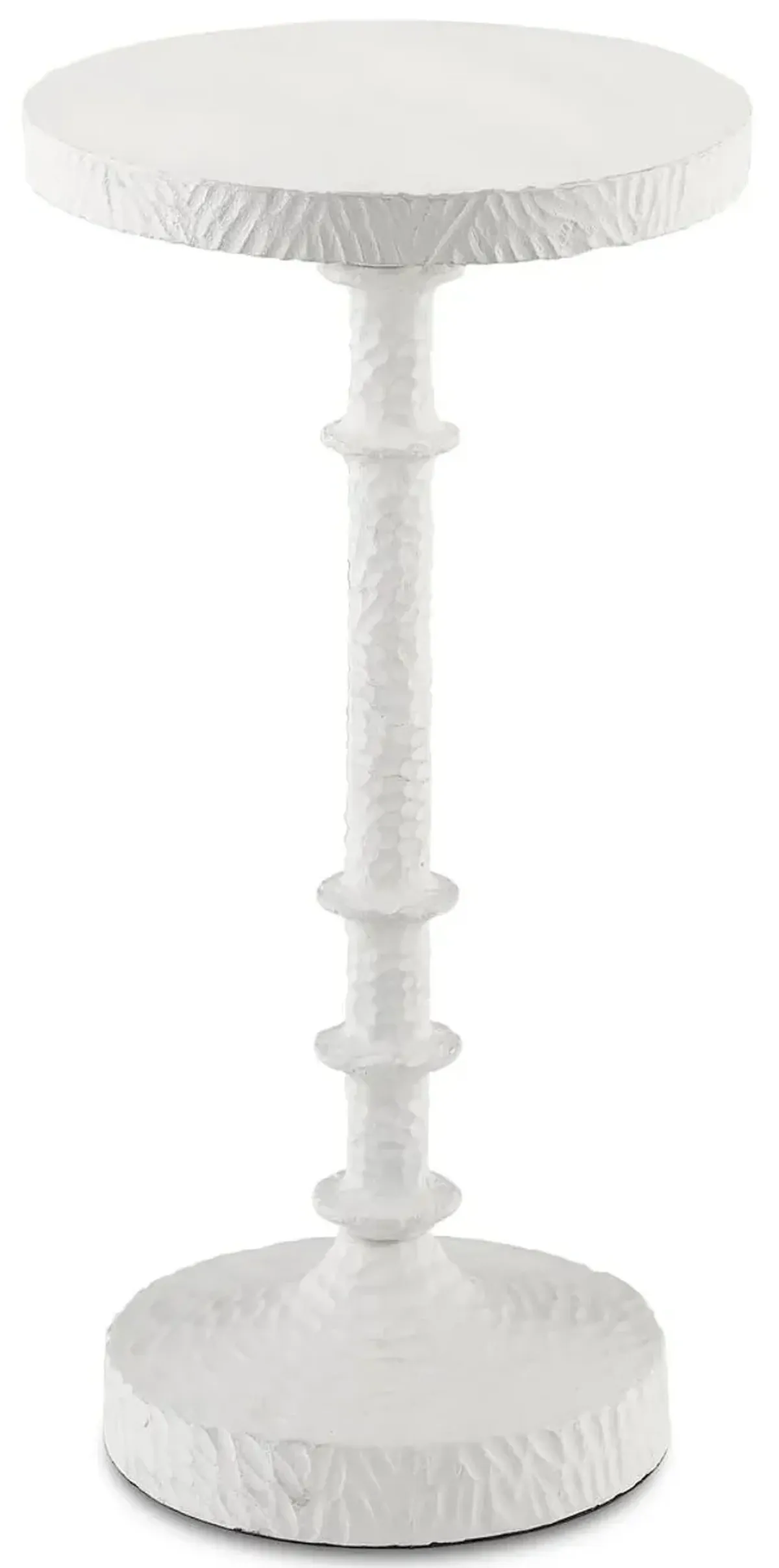 Gallo Drinks Table - Gesso White - Currey & Company