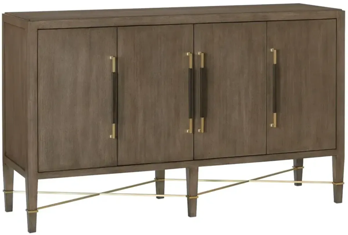 Verona Sideboard - Chanterelle/Brass - Currey & Company - White