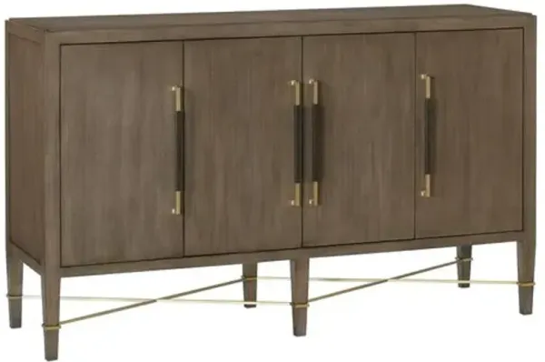 Verona Sideboard - Chanterelle/Brass - Currey & Company - White