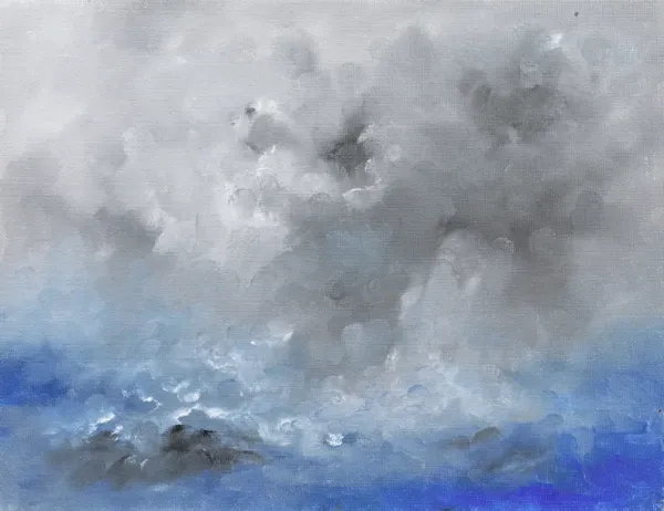Stormy Day off San Francisco - 1989 - McNaught Fine Art - Blue