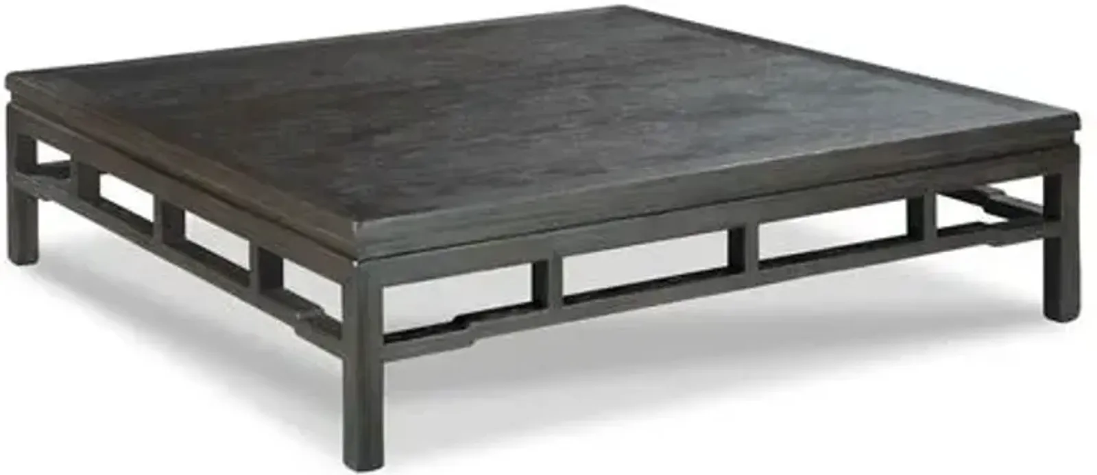 Modern Ming 60" Cocktail Table - Worn Black - Lauren Liess