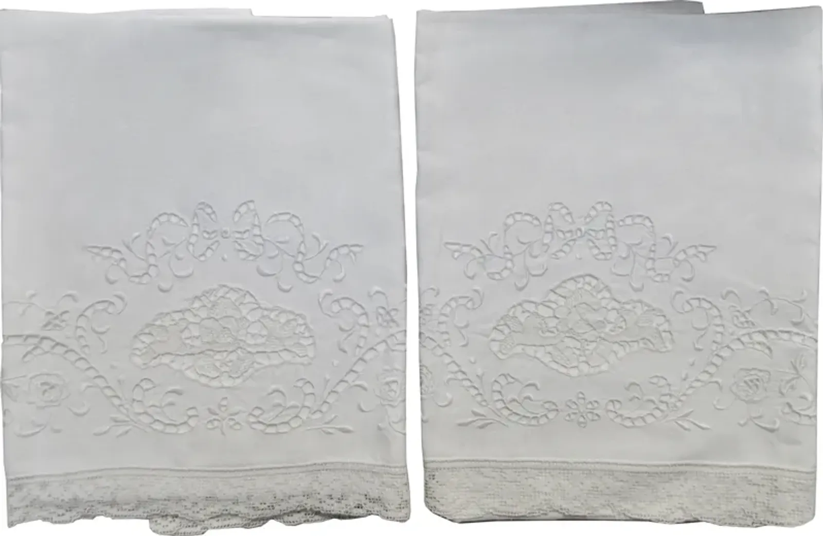 Antique Linen Pillowcases - Set of 2 - The Emporium Ltd.