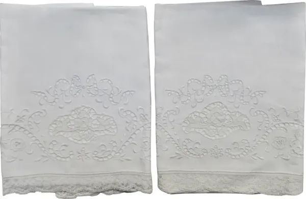 Antique Linen Pillowcases - Set of 2 - The Emporium Ltd.