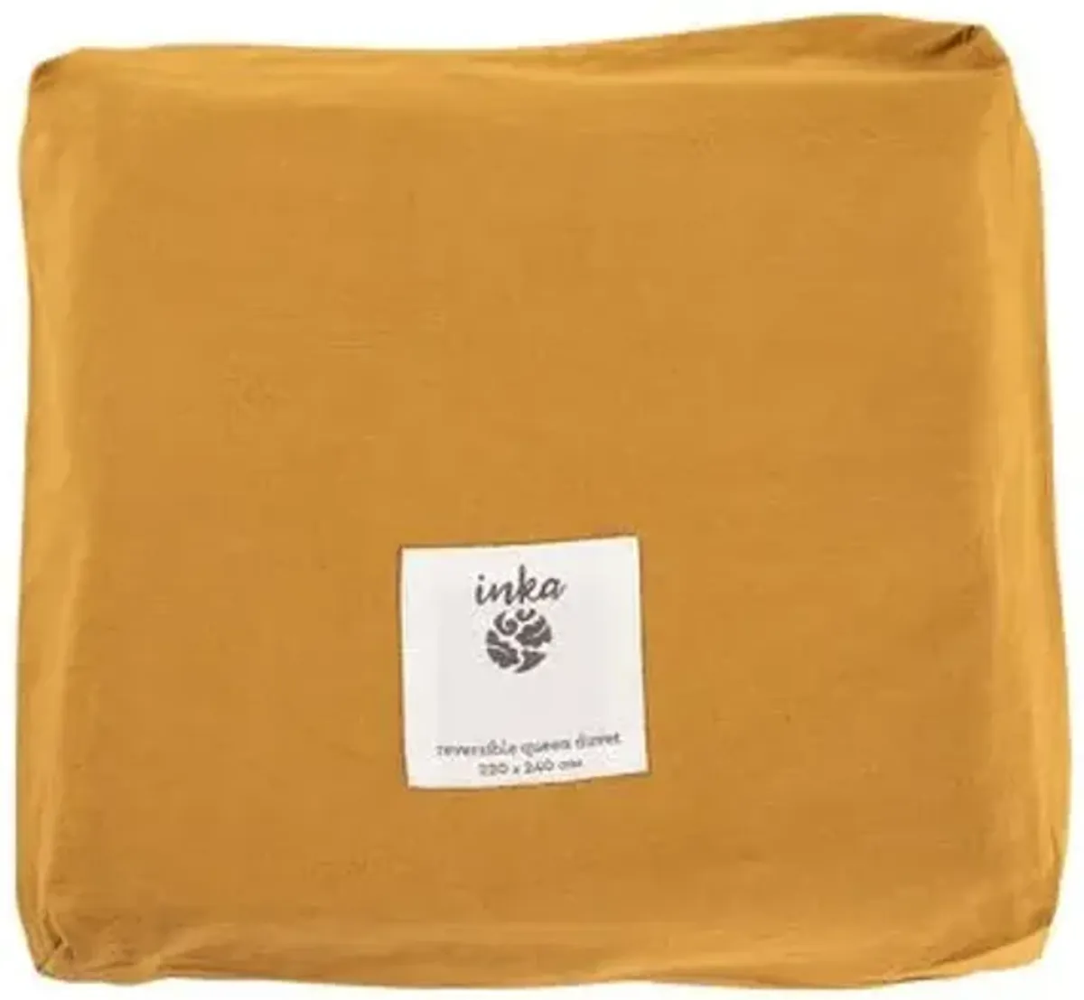 ADA Duvet Cover - Light Saffron - Pyar & Co. - Brown