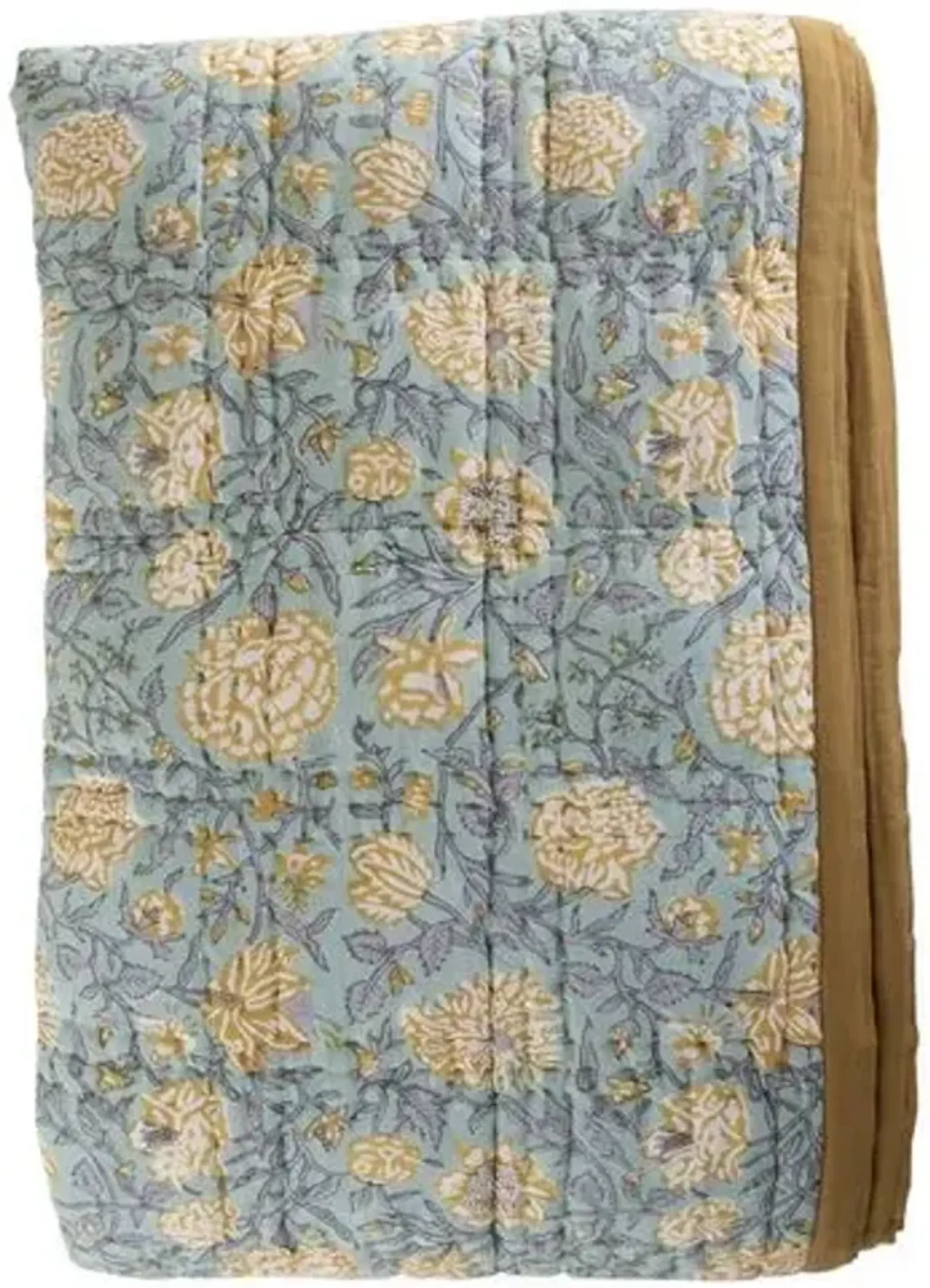 Blue Moon Quilt - Celadon/Gray - Pyar & Co.