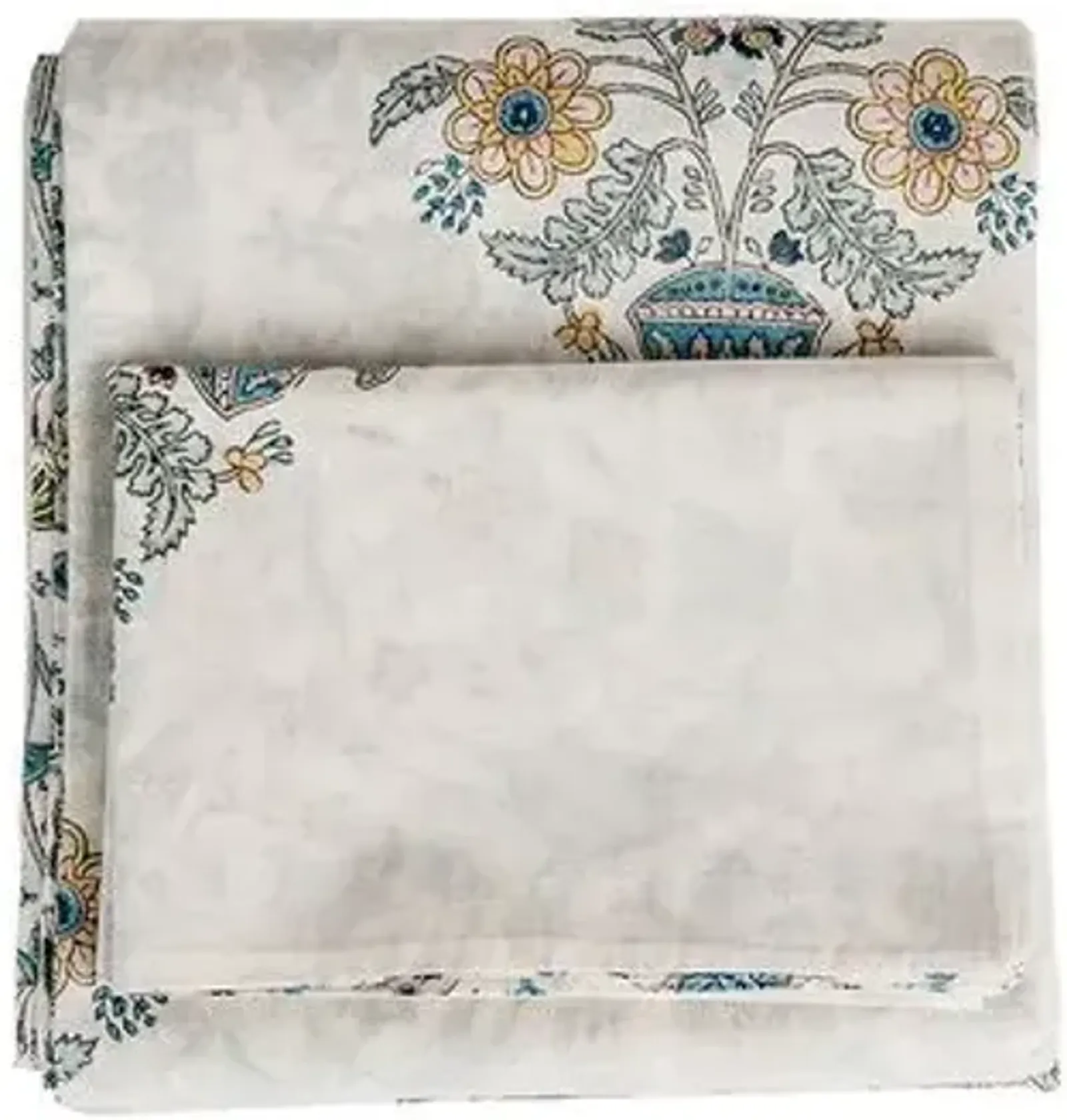 Guldasta Duvet Cover - Aqua - Pyar & Co. - Blue