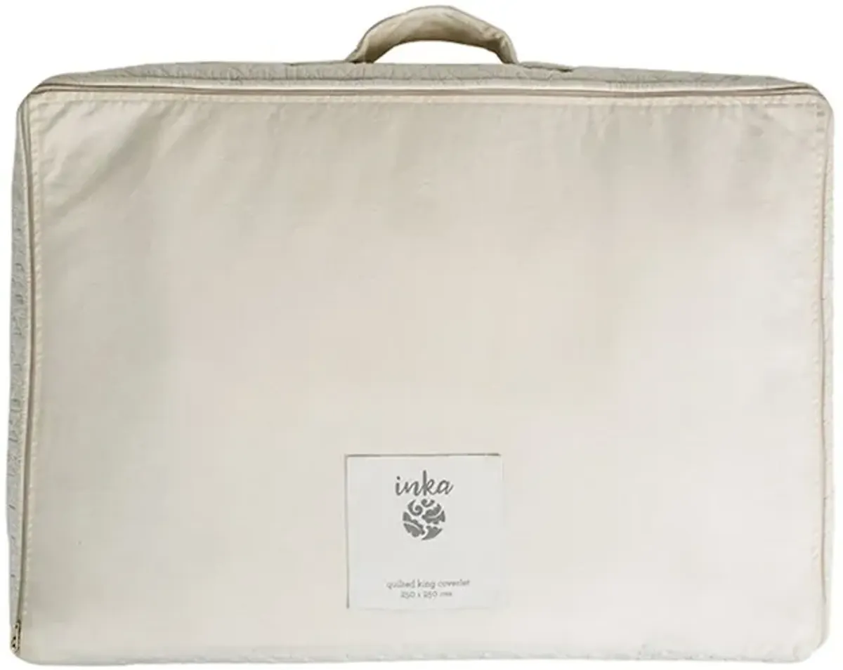 Gulnar Coverlet, Ivory