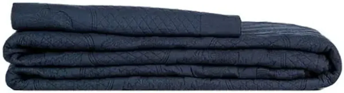 Gulnar Coverlet - Navy - Pyar & Co. - Blue