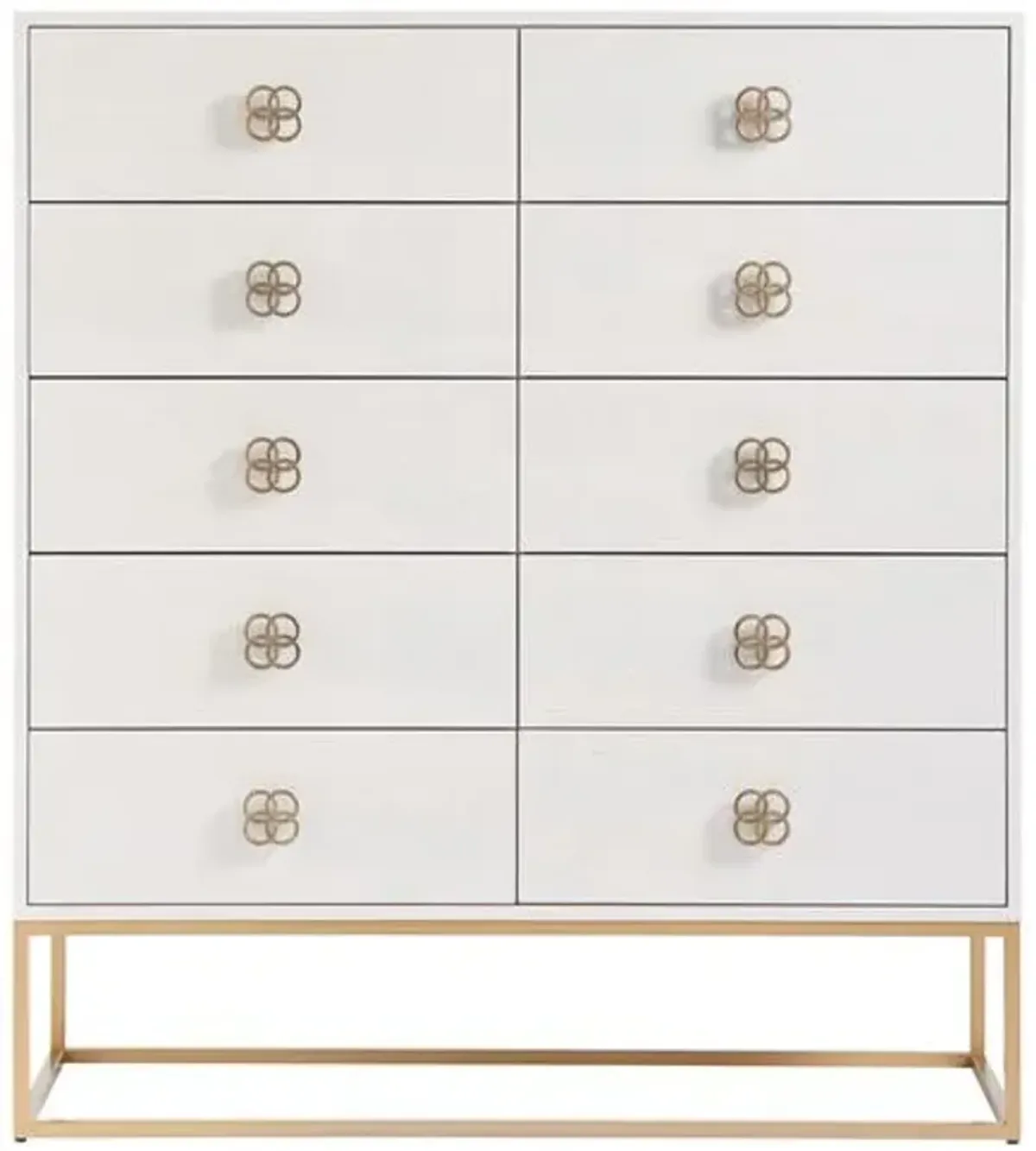 Peony Drawer Chest - Alabaster - Miranda Kerr Home - White