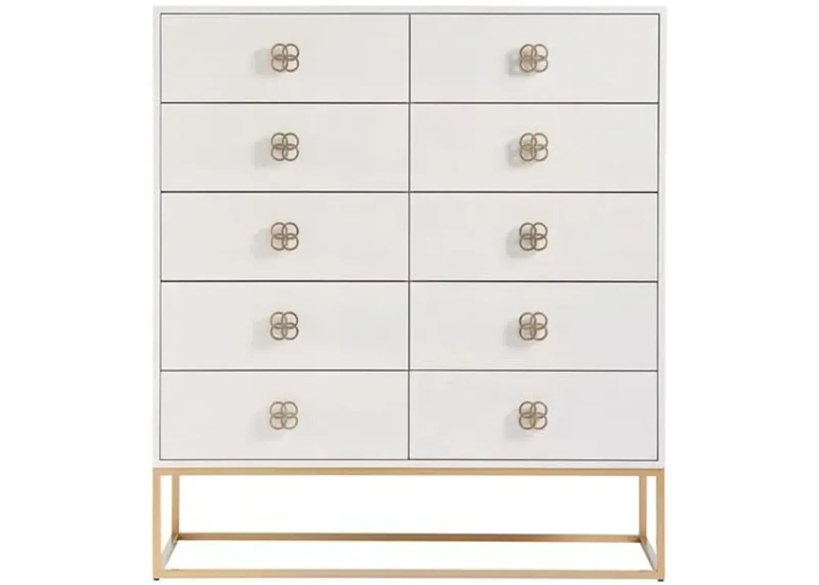 Peony Drawer Chest - Alabaster - Miranda Kerr Home - White