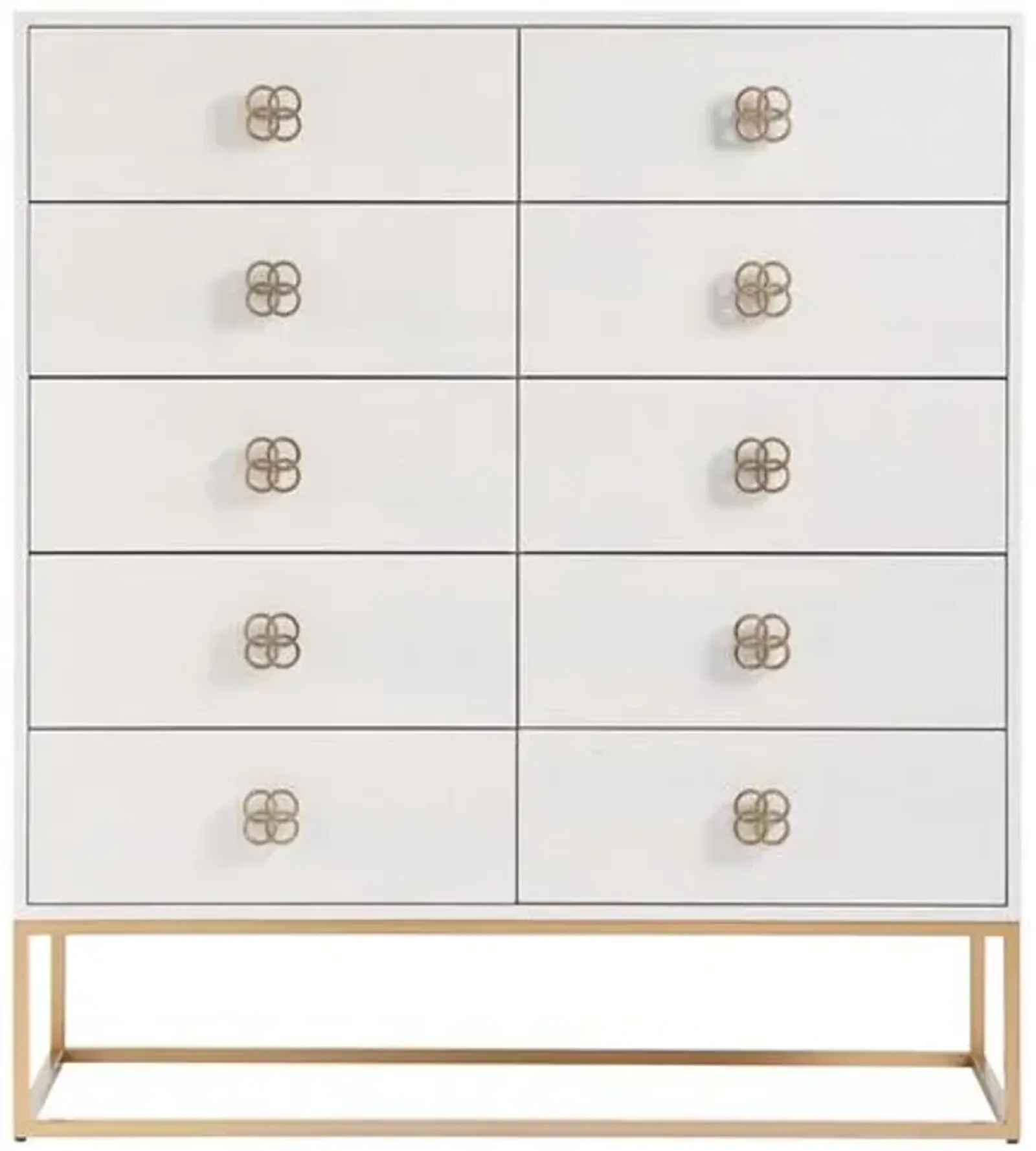 Peony Drawer Chest - Alabaster - Miranda Kerr Home - White