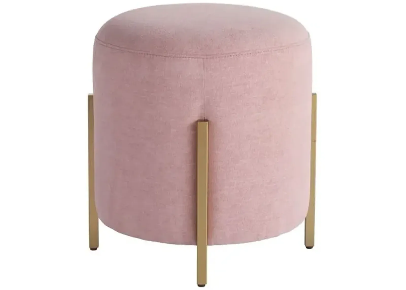 Love Joy Pouf - Soft Gold Metal - Miranda Kerr Home - Pink