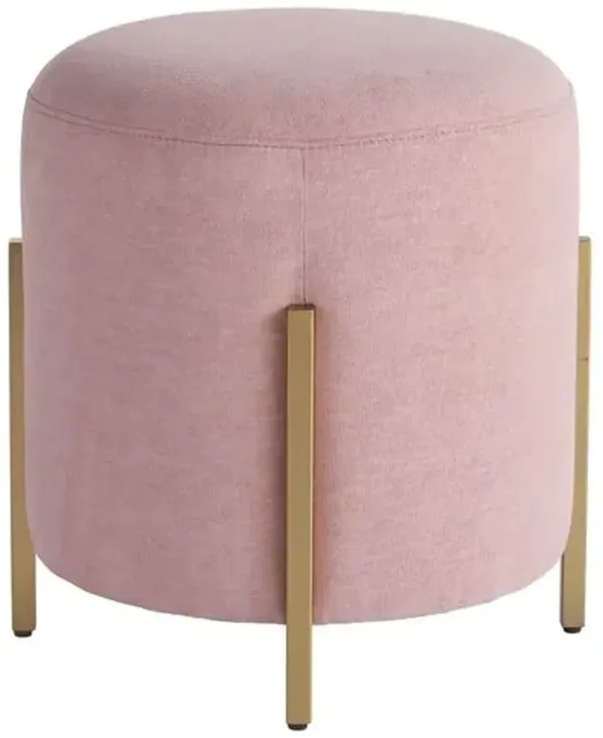 Love Joy Pouf - Soft Gold Metal - Miranda Kerr Home - Pink