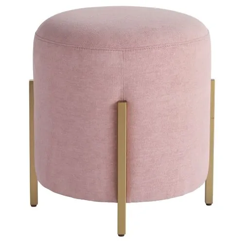 Love Joy Pouf - Soft Gold Metal - Miranda Kerr Home - Pink