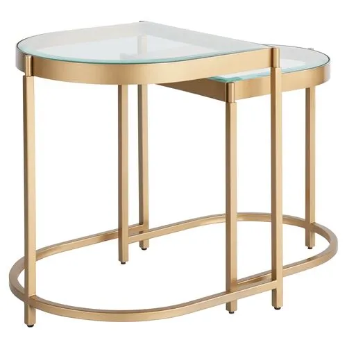 Editorial End Table - Soft Gold Metal - Miranda Kerr Home