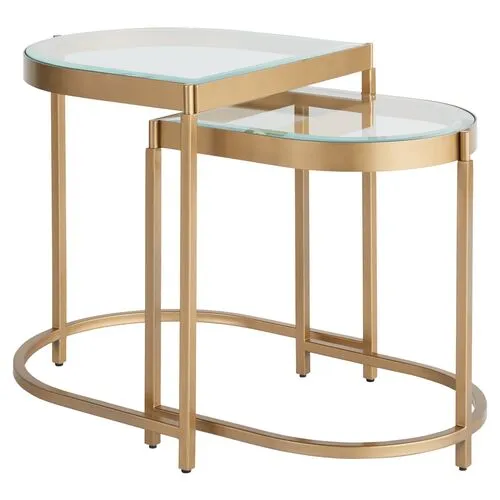 Editorial End Table - Soft Gold Metal - Miranda Kerr Home