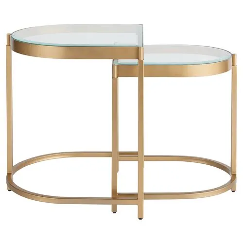 Editorial End Table - Soft Gold Metal - Miranda Kerr Home