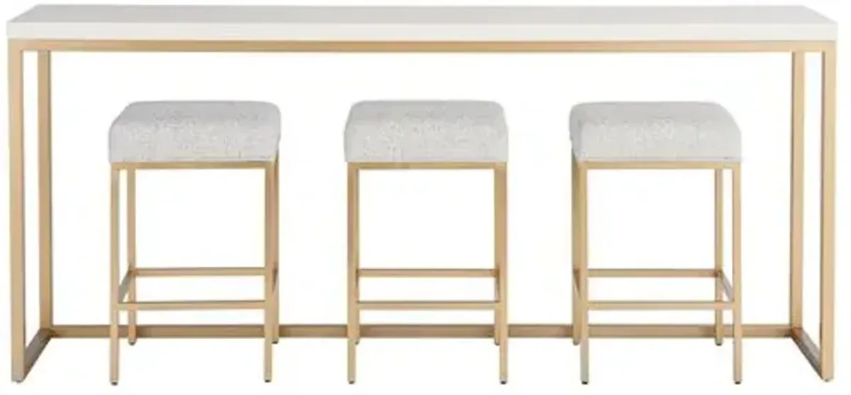 Love Joy Console Table - Alabaster - Miranda Kerr Home - White