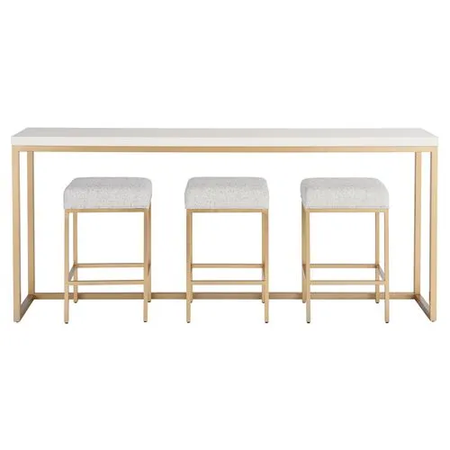 Love Joy Console Table - Alabaster - Miranda Kerr Home - White