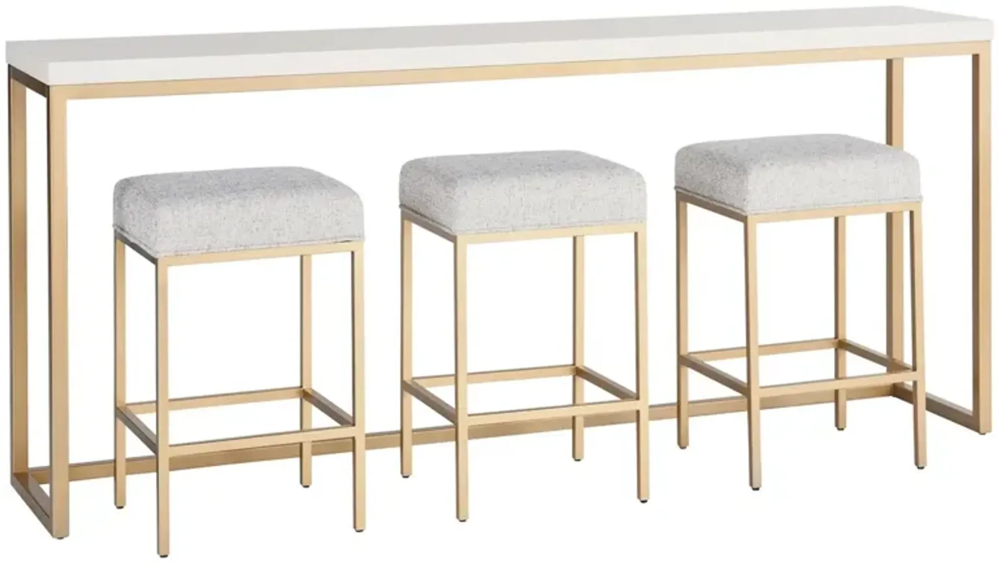 Love Joy Console Table, Alabaster | Furniture.com