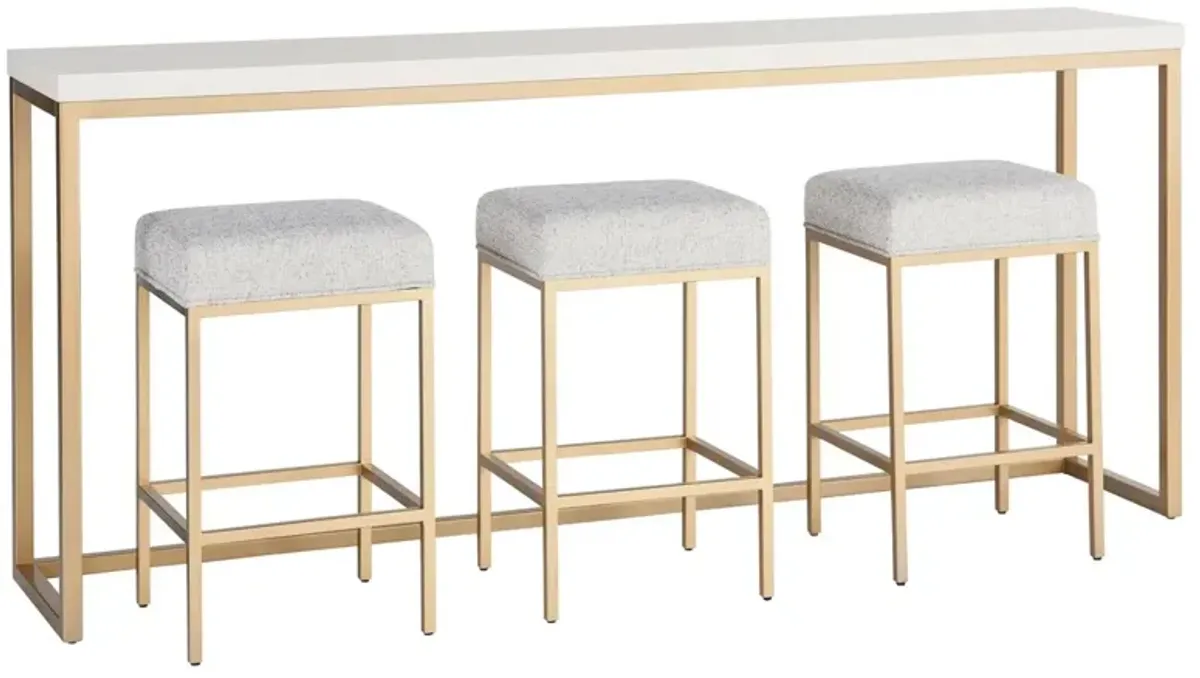 Love Joy Console Table, Alabaster