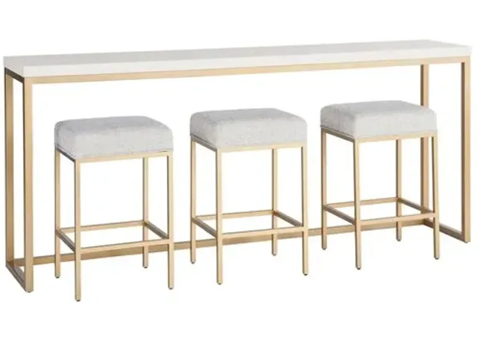 Love Joy Console Table - Alabaster - Miranda Kerr Home - White