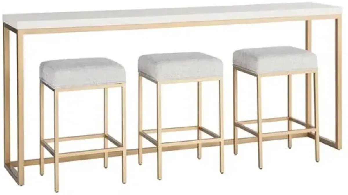 Love Joy Console Table - Alabaster - Miranda Kerr Home - White