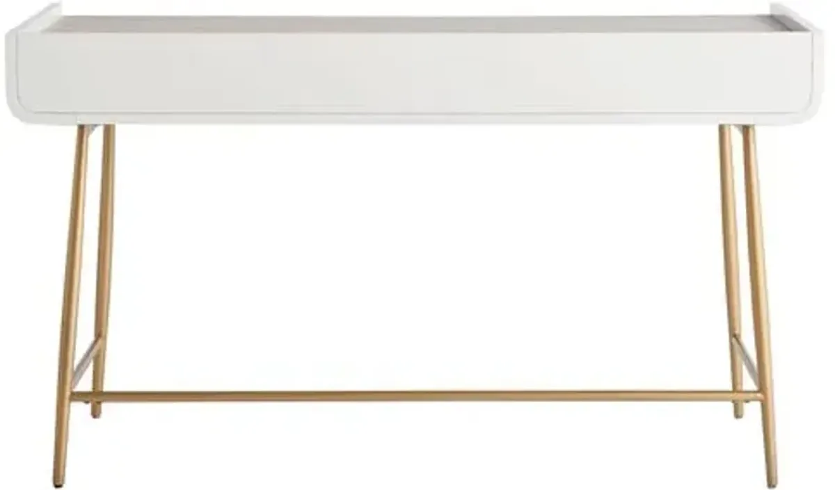 Allure Vanity Desk - White Lacquer - Miranda Kerr Home