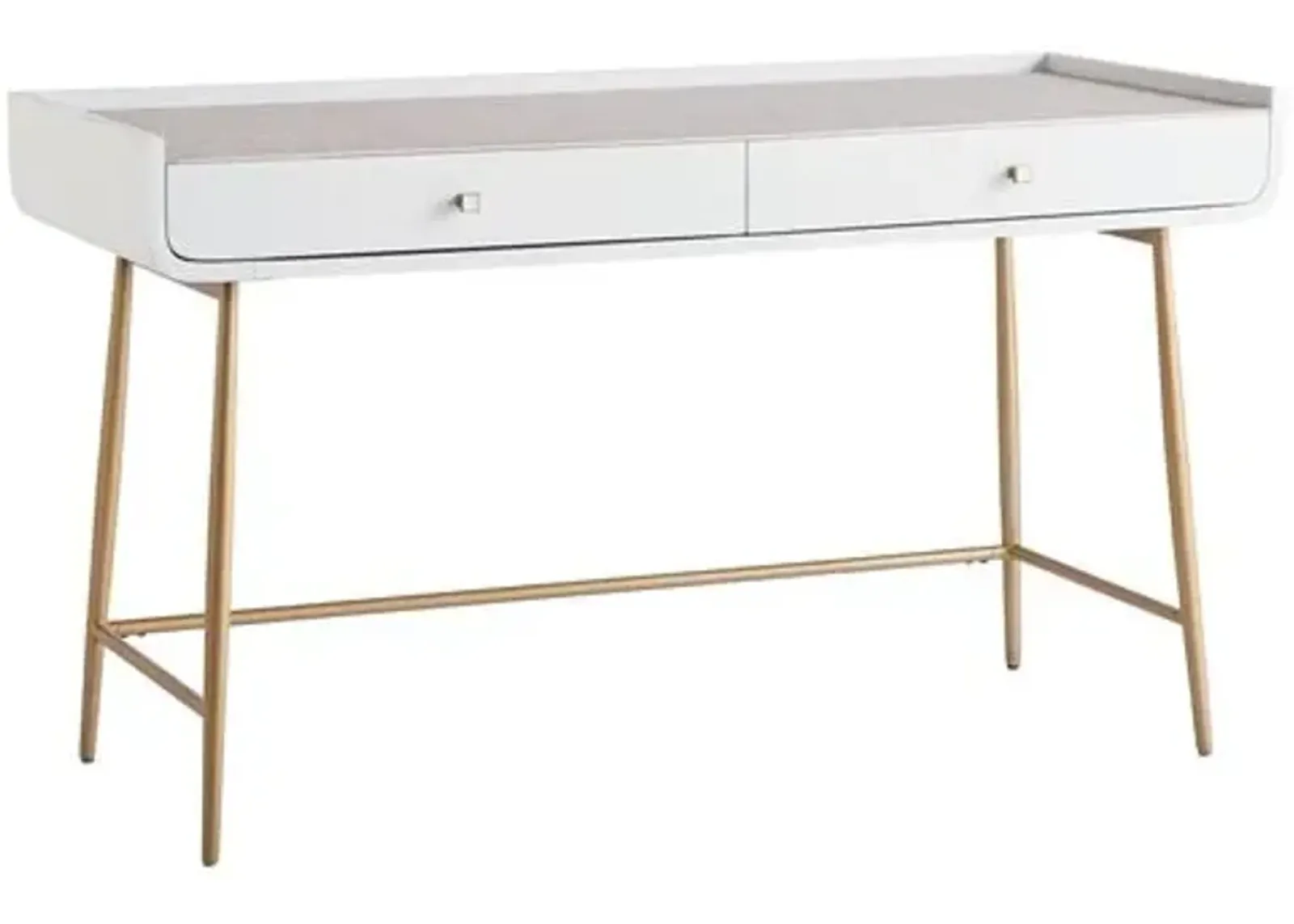 Allure Vanity Desk - White Lacquer - Miranda Kerr Home