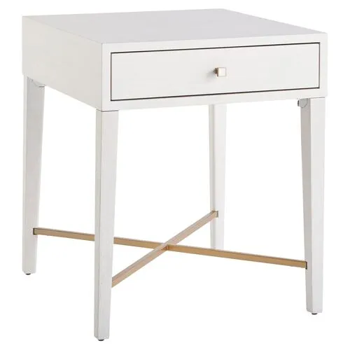 Love Joy End Table - Alabaster - Miranda Kerr Home - White