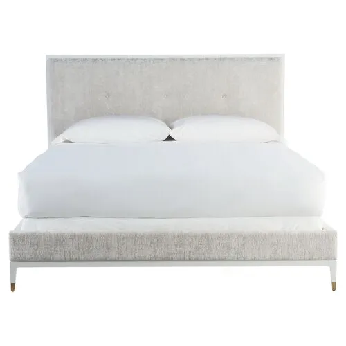 Theodora Bed - White Lacquer - Miranda Kerr Home - Gray