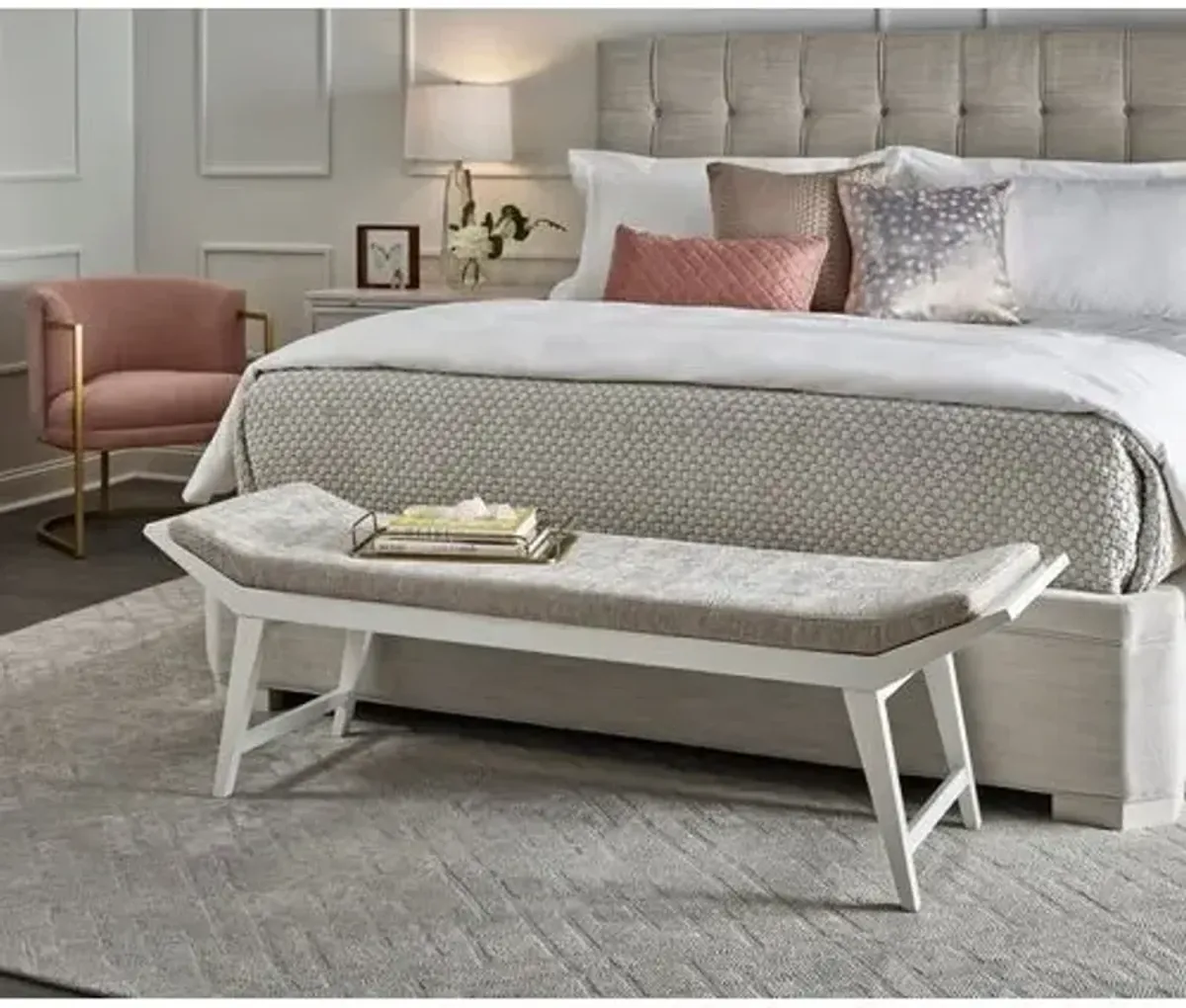 Uptown Bed - Alabaster - Miranda Kerr Home - White