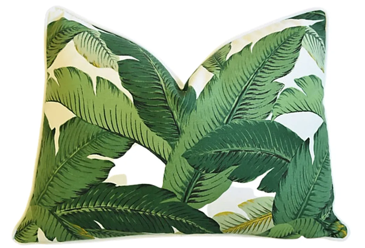 Iconic Green Swaying Banana Leaf Pillow