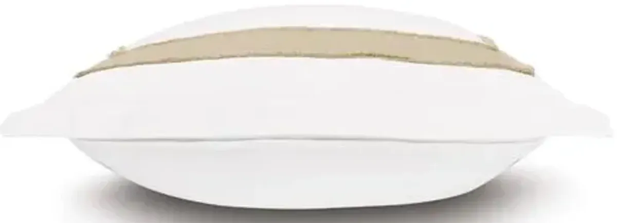 Barclay Butera - Woven Trim Pillow - White