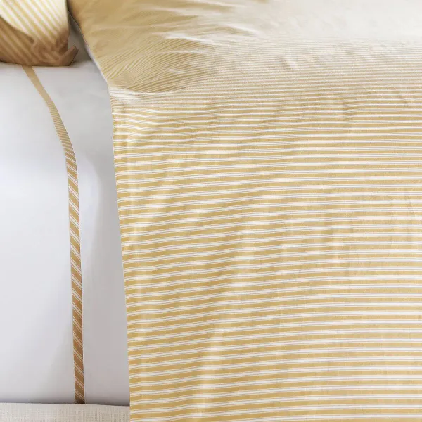 Striped Duvet Cover, Yellow