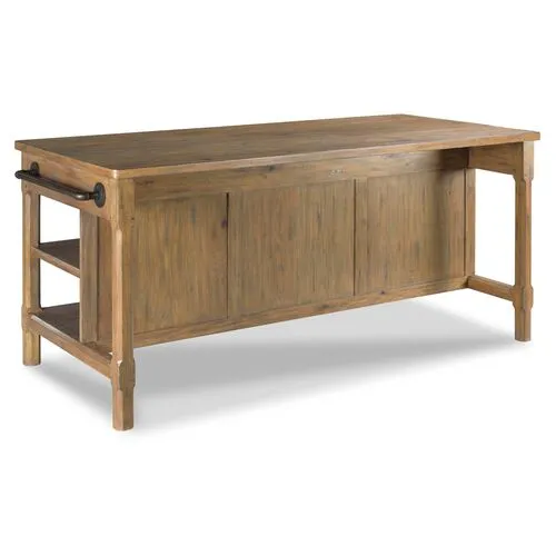 Draper's Kitchen Island - Antique Brown/Bronze - Lauren Liess