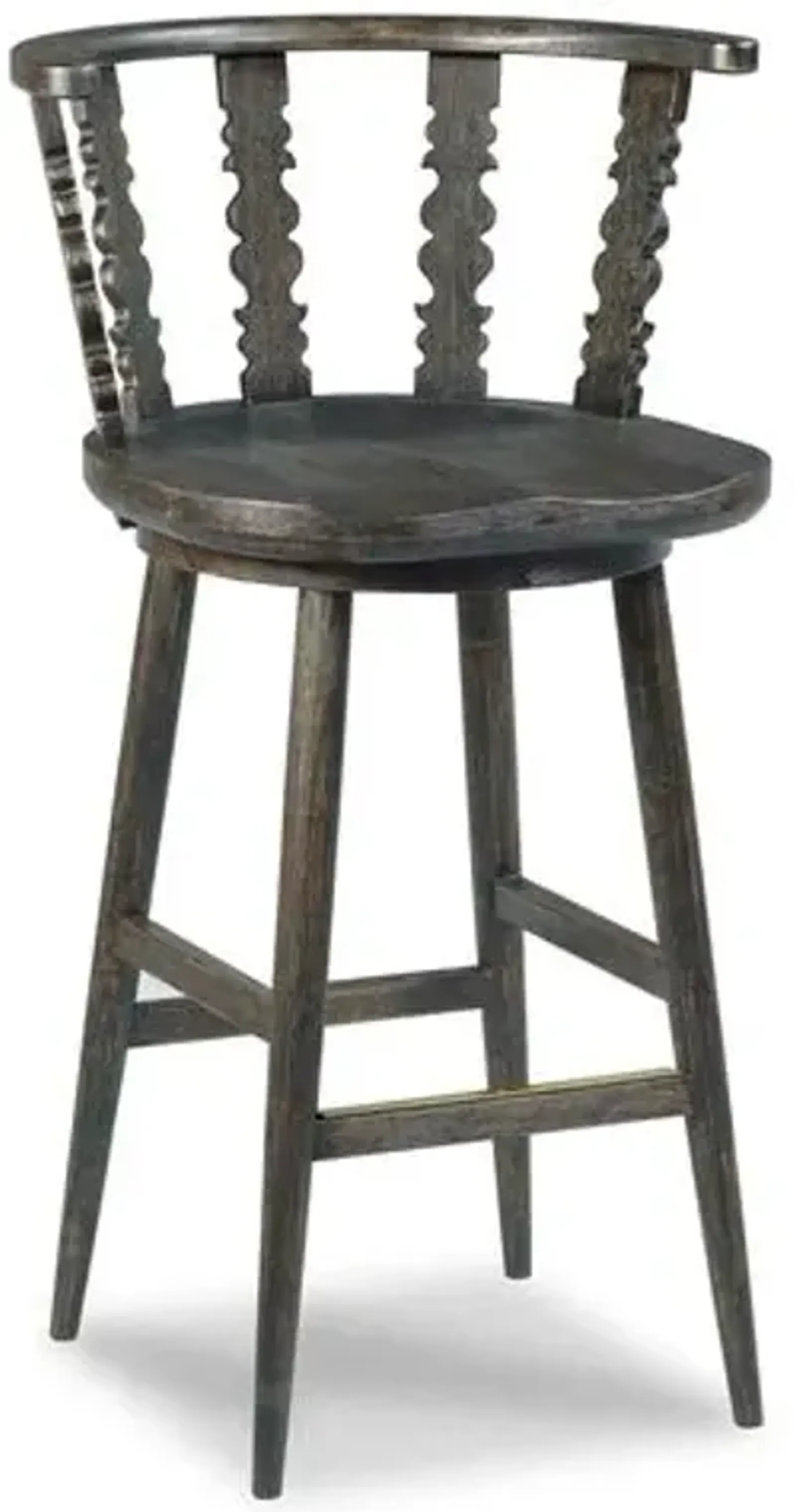 Fable Bar Stool - Worn Black - Lauren Liess