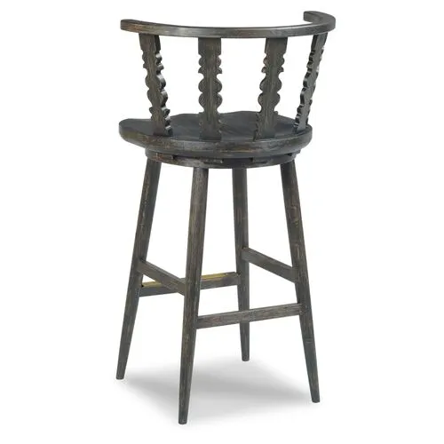 Fable Counter Stool - Worn Black - Lauren Liess