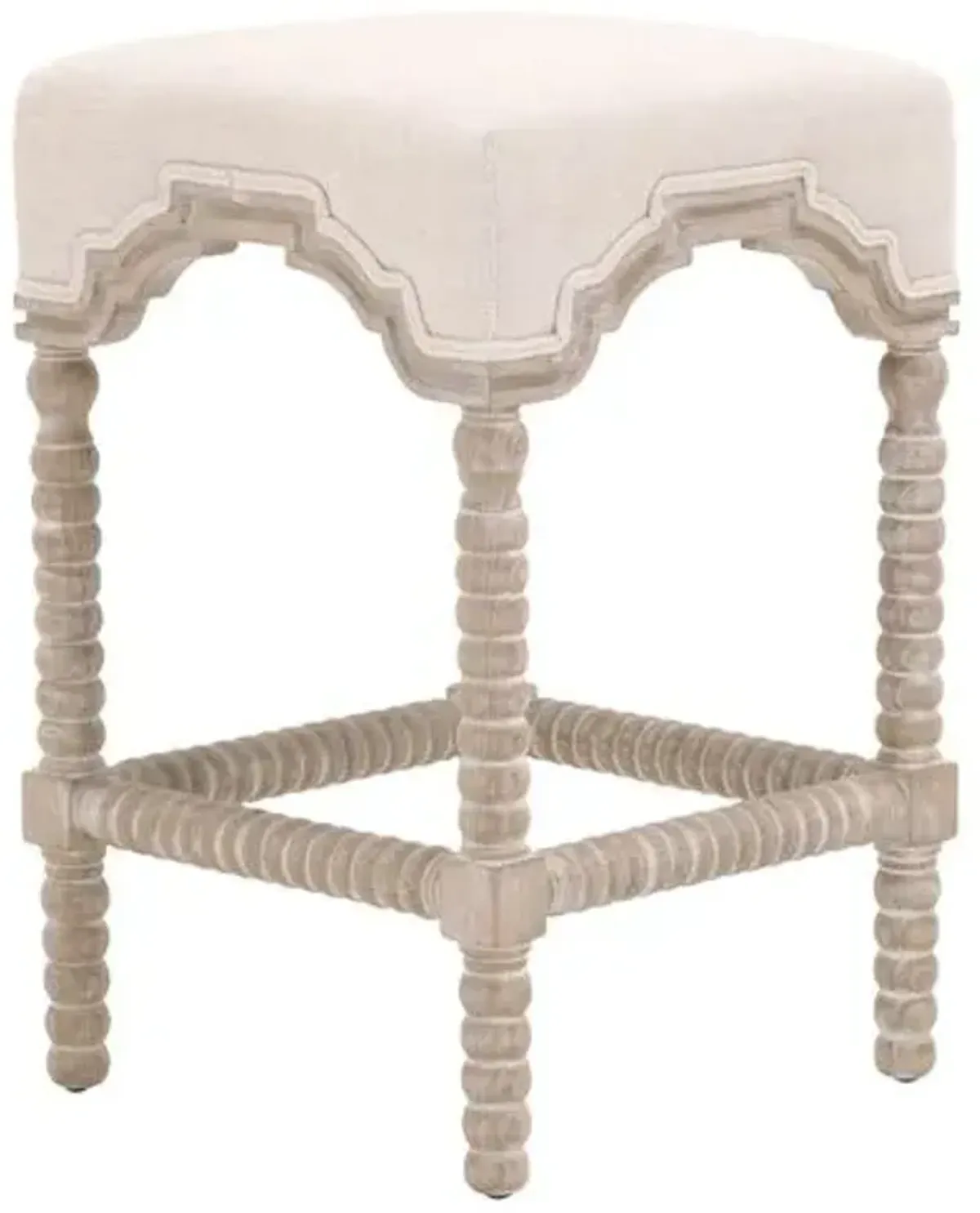 Emma Counter Stool - Bisque Linen