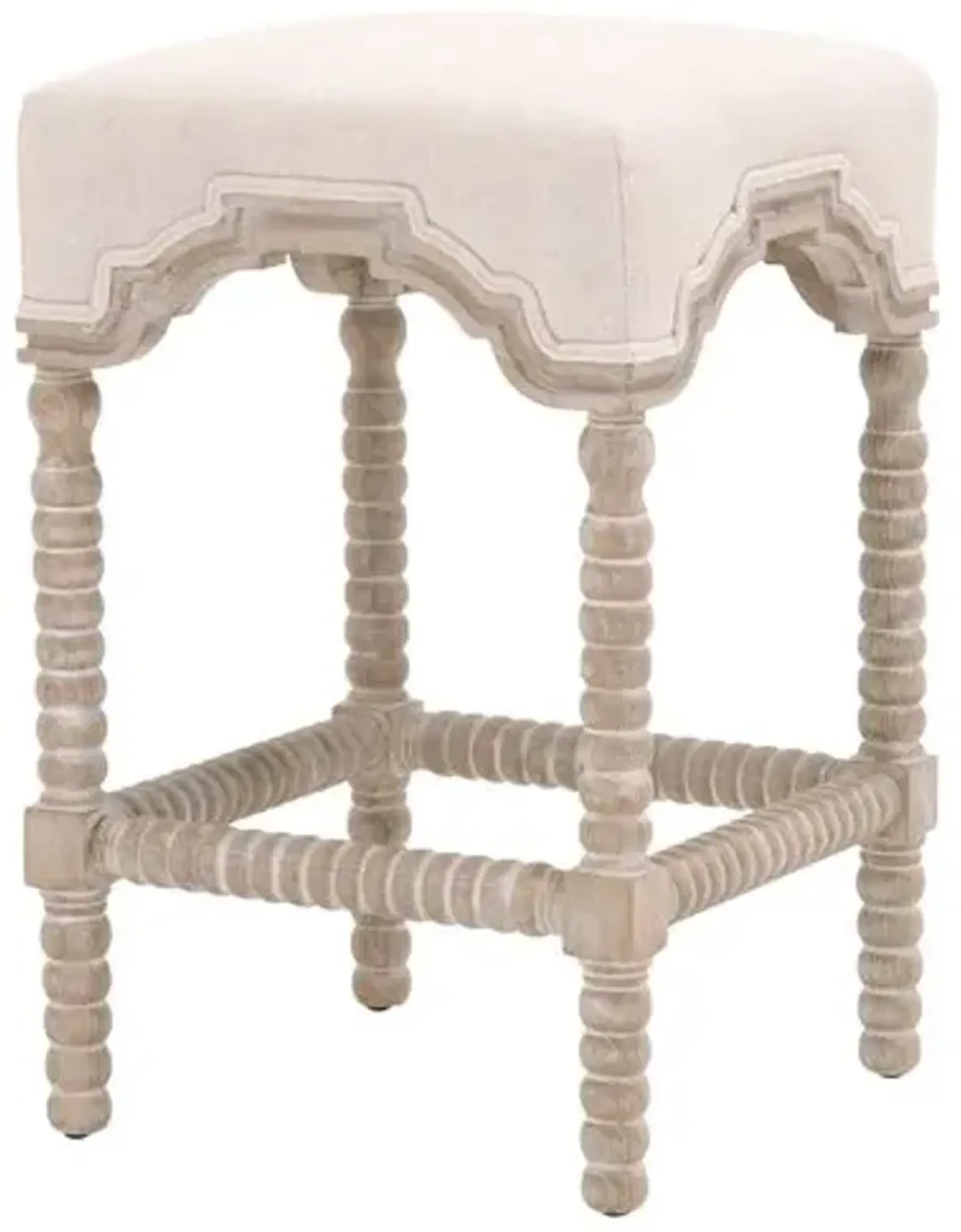 Emma Counter Stool - Bisque Linen