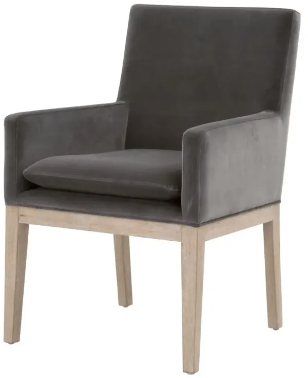 Callie Armchair, Dark Dove Velvet
