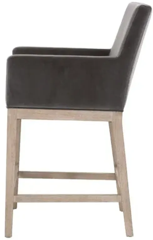 Callie Counter Stool - Dark Dove Velvet