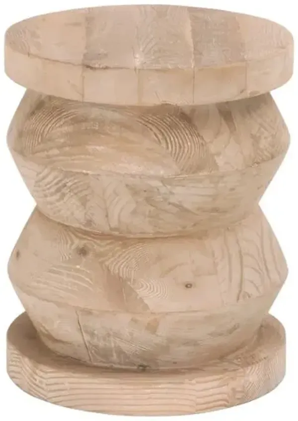 James Accent Table - Smoke Gray Pine - 19.25Hx16.5Wx16.5D in