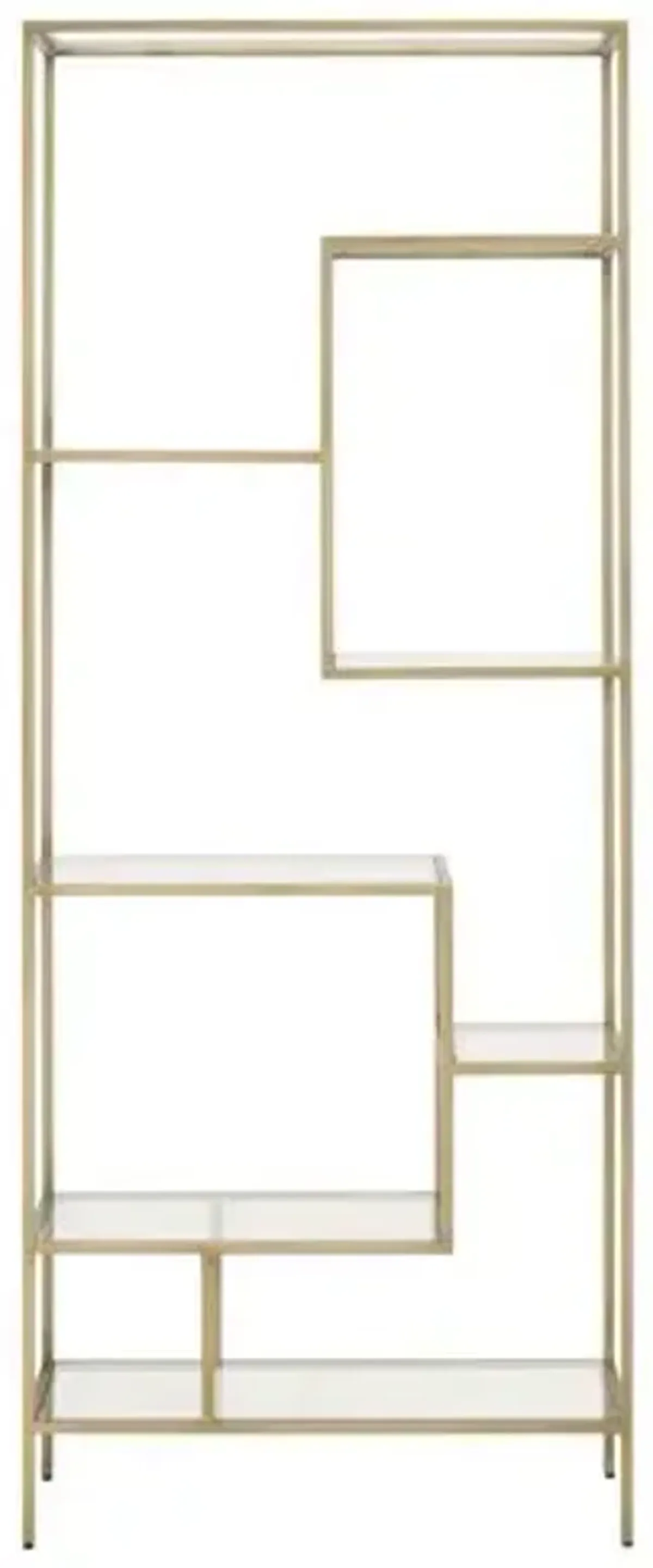 Gabby Bookcase - Brass - Gold