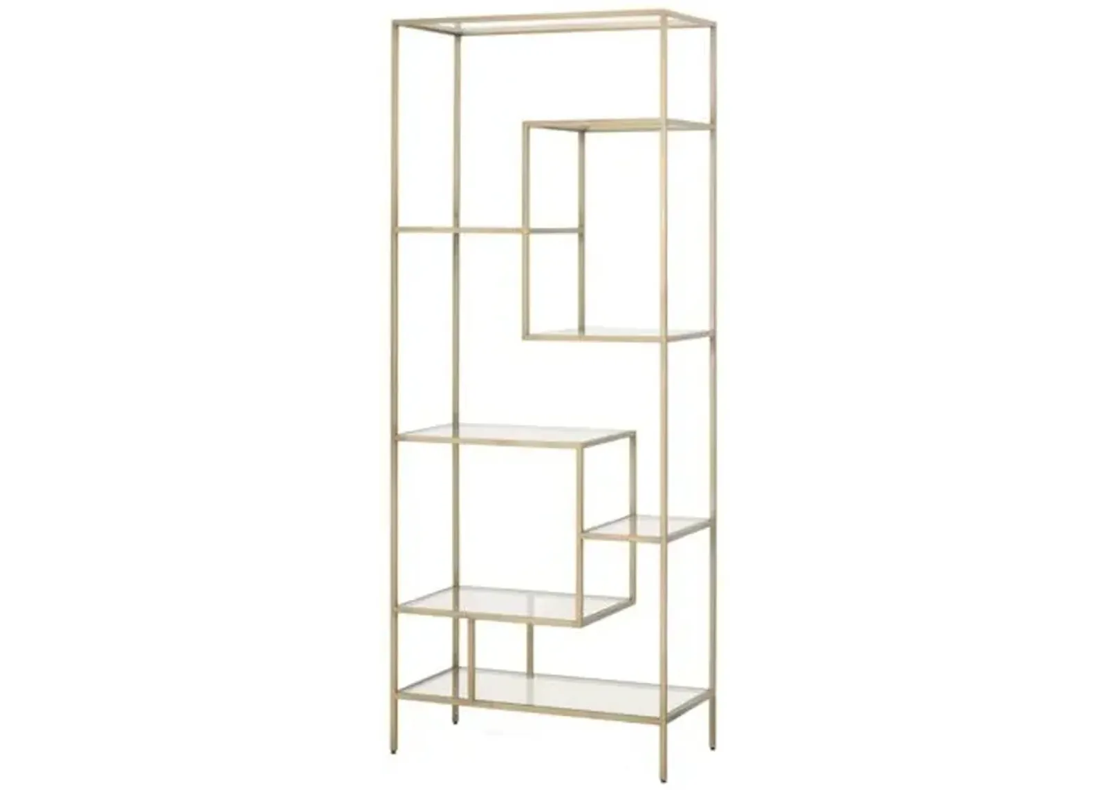 Gabby Bookcase - Brass - Gold