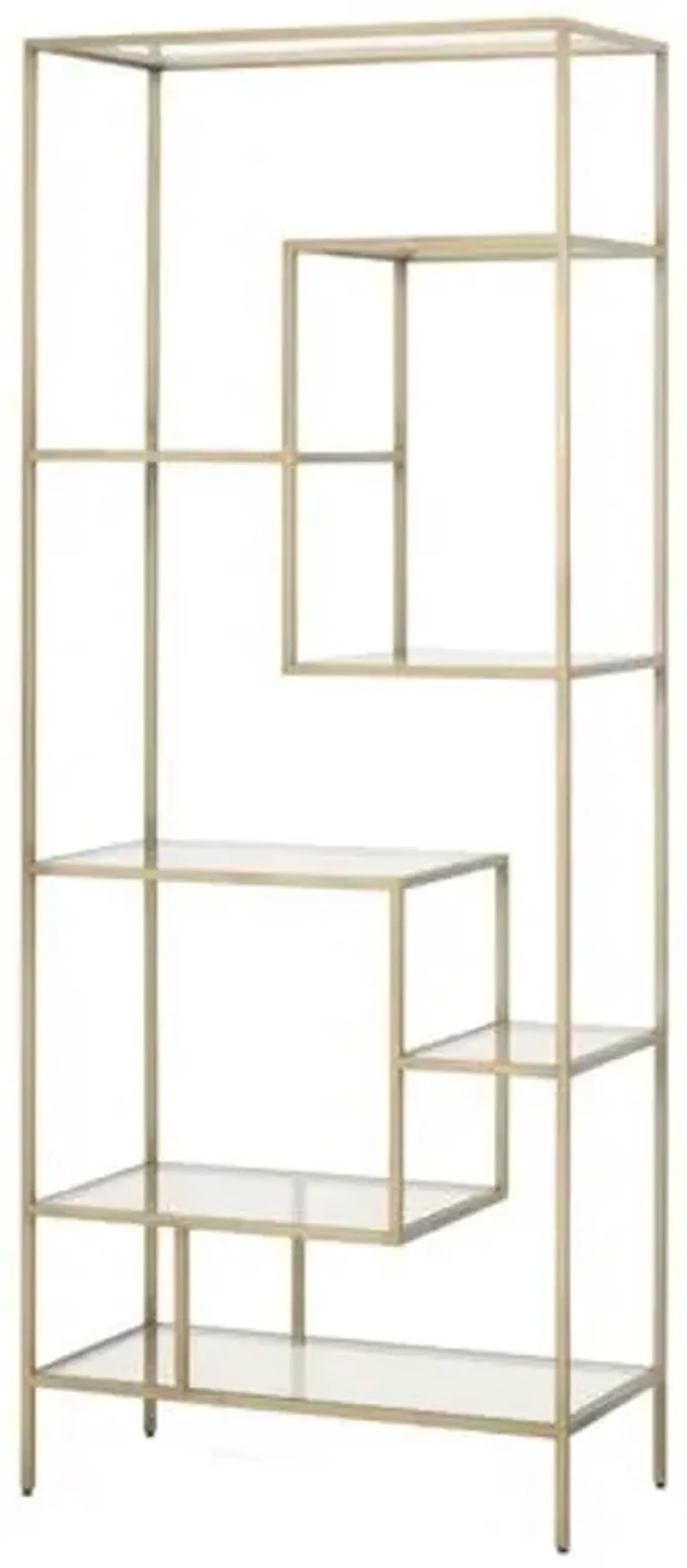 Gabby Bookcase - Brass - Gold