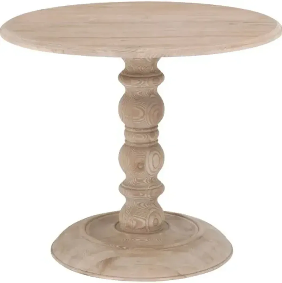 James 36" Round Dining Table - Smoke Gray Pine