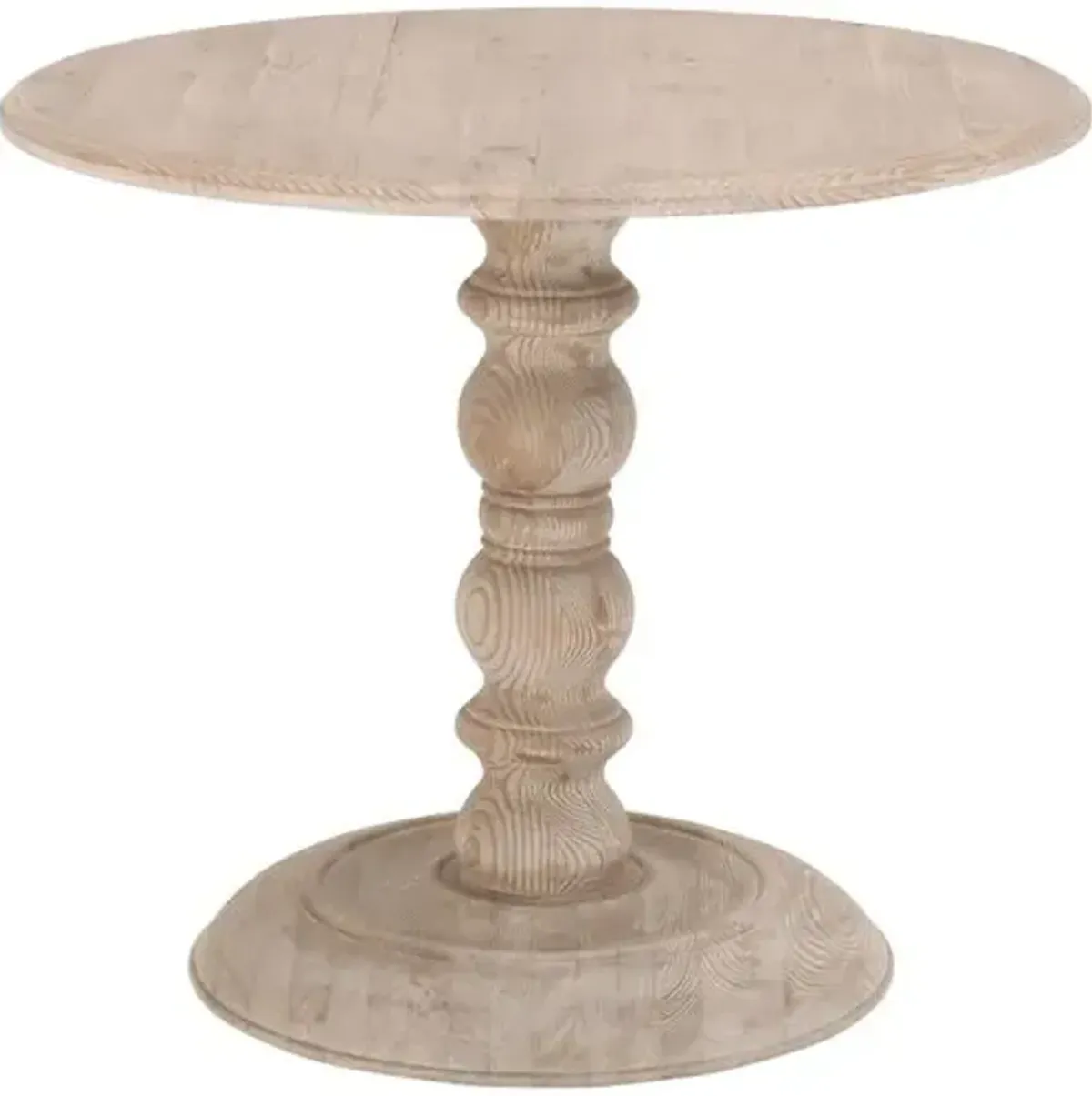 James 36" Round Dining Table - Smoke Gray Pine