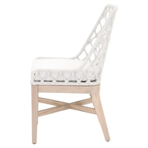 Ann Outdoor Rope Dining Chair - Gray/White Speckle