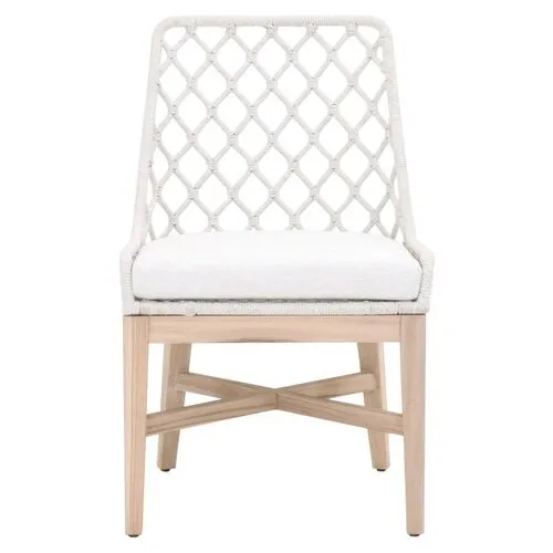 Ann Outdoor Rope Dining Chair - Gray/White Speckle